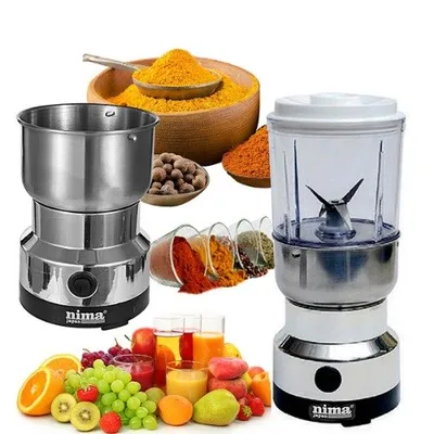 Nima 150w Electric Super Speed Dry Spices Grinder/ Blender/ Miller - Silver