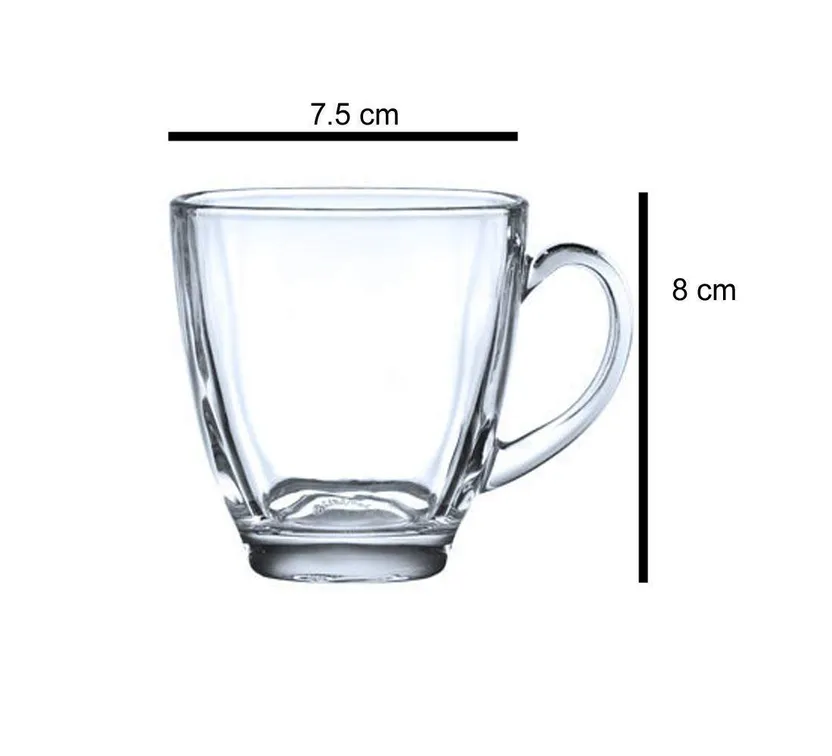 Joy2u Pack of 6 Glass (pack of 6) yujing glass tea cup set 170 ml Price in  India - Buy Joy2u Pack of 6 Glass (pack of 6) yujing glass tea cup