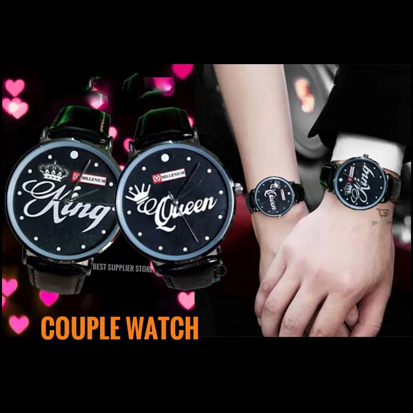 King queen hot sale watch black