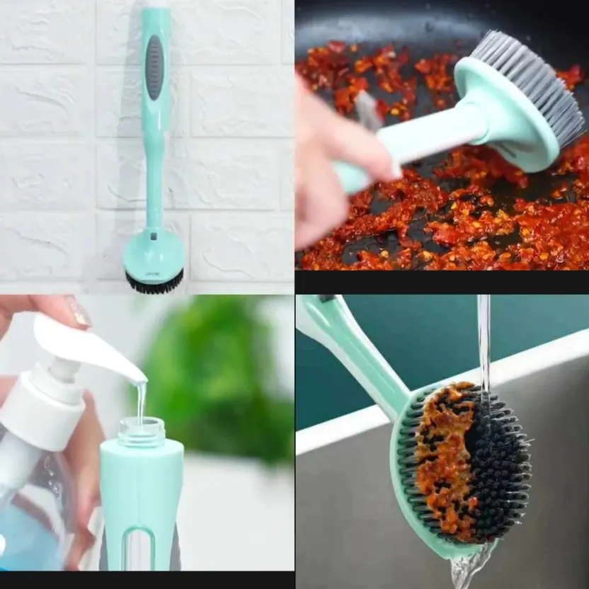 NepLiving Rotating Cleaning Brush Bathroom Kitchen Floor Scrub