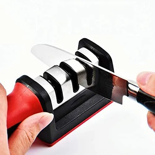 Generic 3 Stage Knife Sharpener - Sharpening Tool For Dull Steel