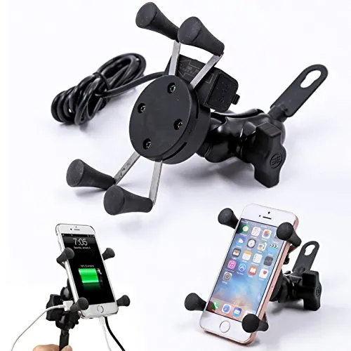 Bike phone best sale holder and charger