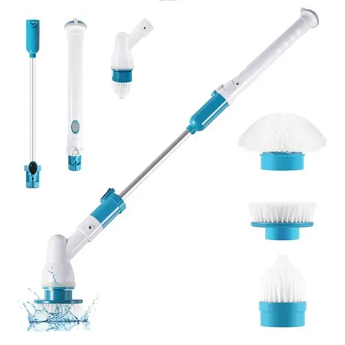 SYNOSHI | Electric Spin Scrubber, Power Brush with 3 Replaceable Heads,  Cordless & Waterproof