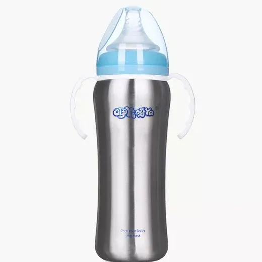 240ml Stainless Steel Thermos Baby Feeding Milk Water Bottle with