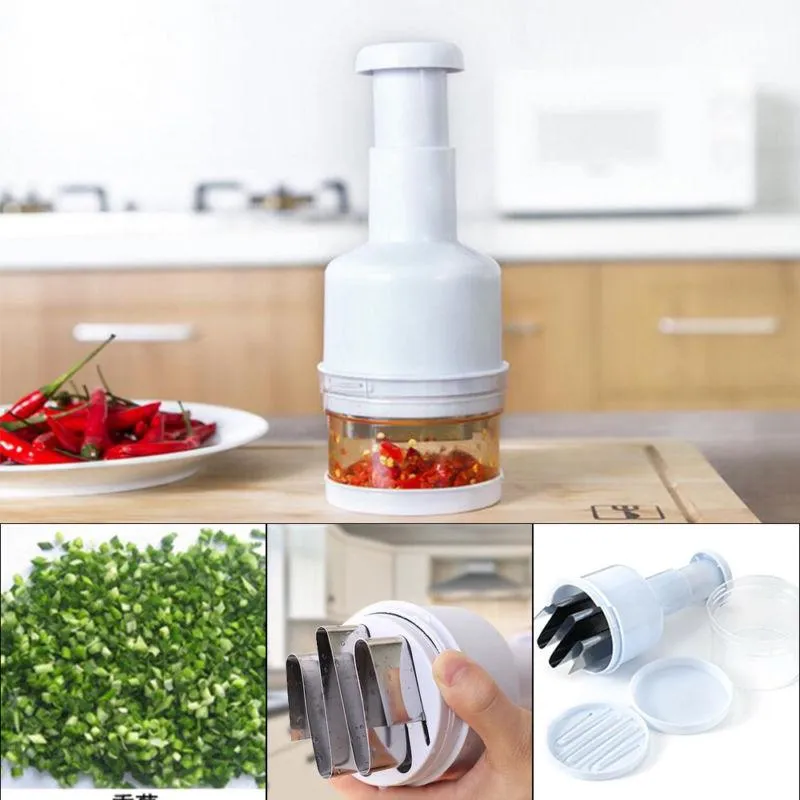 Pressing Food Chopper Cutter Slicer Peeler Dicer For Kitchen