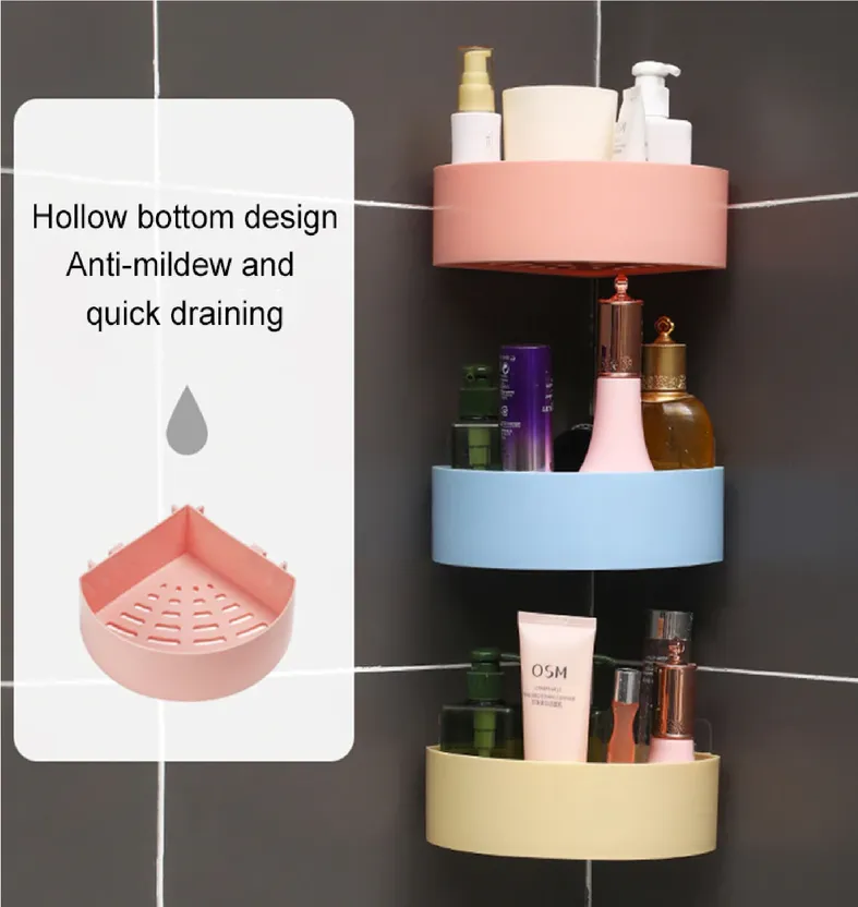 1pc Kitchen Sink Sponge Holder With Draining Rack Wall Mounted  Multifunctional Storage Shelf