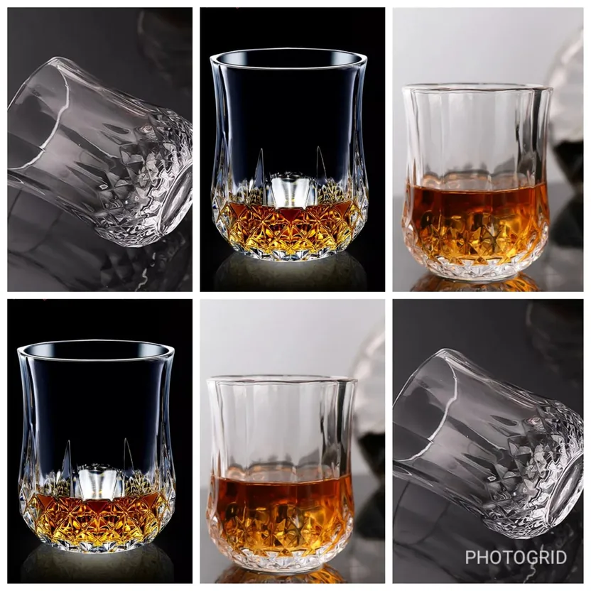 Yujing Premium Crystal Diamond Whiskey Wine Glass 210ML YJSK-3801 - Set Of  6 - Buy Yujing Premium Crystal Diamond Whiskey Wine Glass 210ML YJSK-3801 -  Set Of 6 at Best Price in SYBazzar