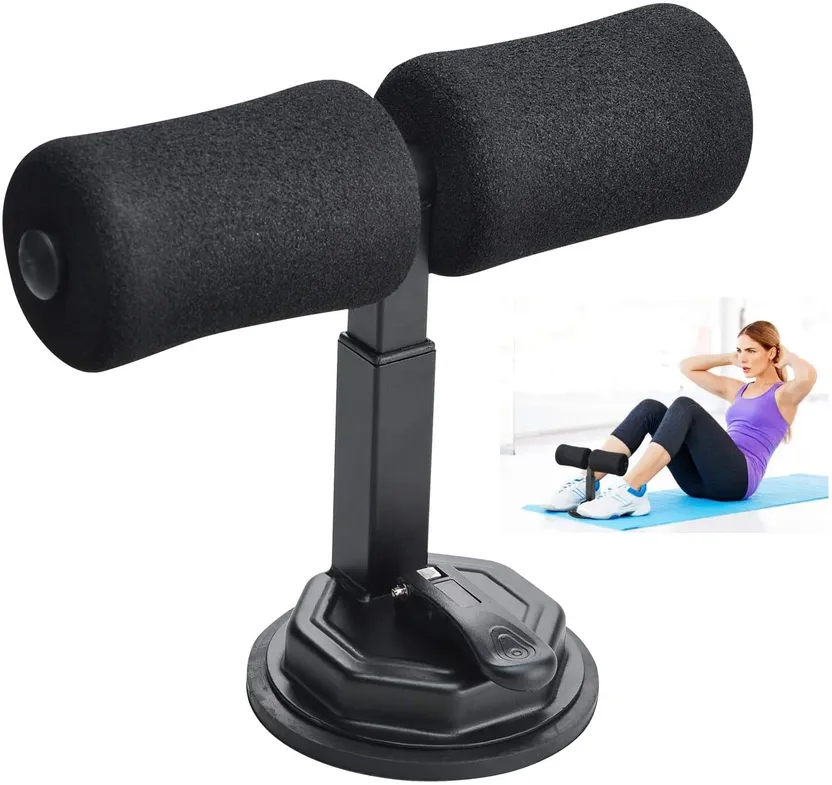 Sit Up Bar Portable Adjustable Sit up Floor Bar Self Suction Sit