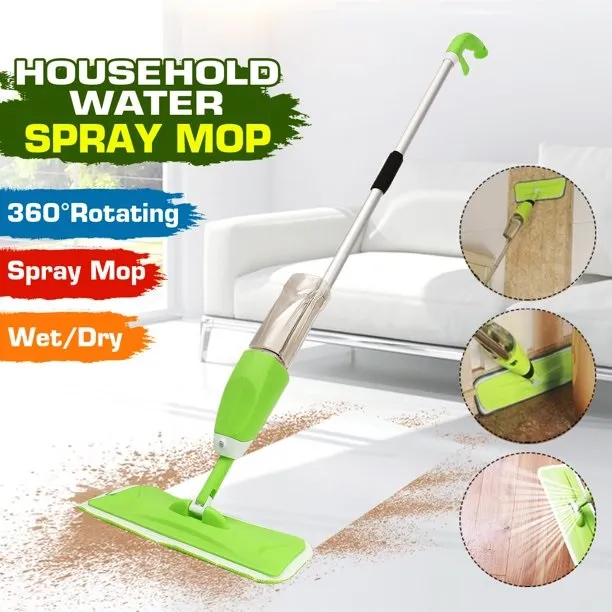 SUGARDAY 360 Rotating DegreeMicrofiber Spray Wet Dry Mop Set