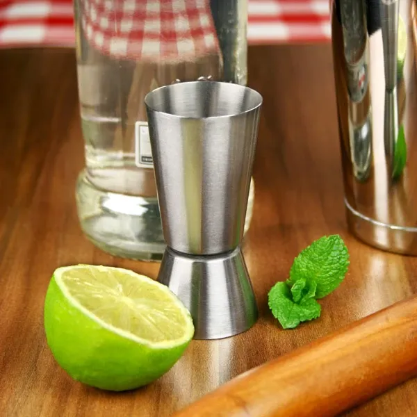 Stainless Steel Bar Pub Jigger Cocktail Whiskey Drink Measuring