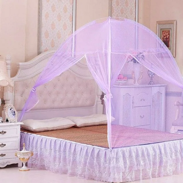 Double Bed foldable Mosquito Net Purple –