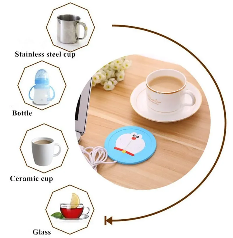 Electric Heating Coaster Beverage Milk Coffee Mat Tea Coffee