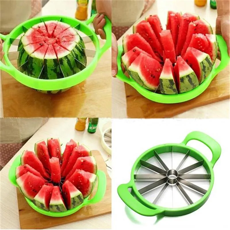 Watermelon Slicer Stainless Steel Knife Fruit Divider Melon and