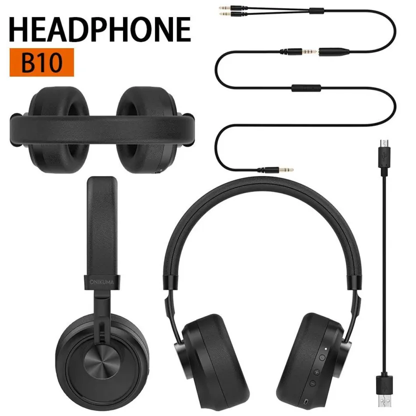 ONIKUMA B10 HD Stereo Music Headphones With Built in Microphone