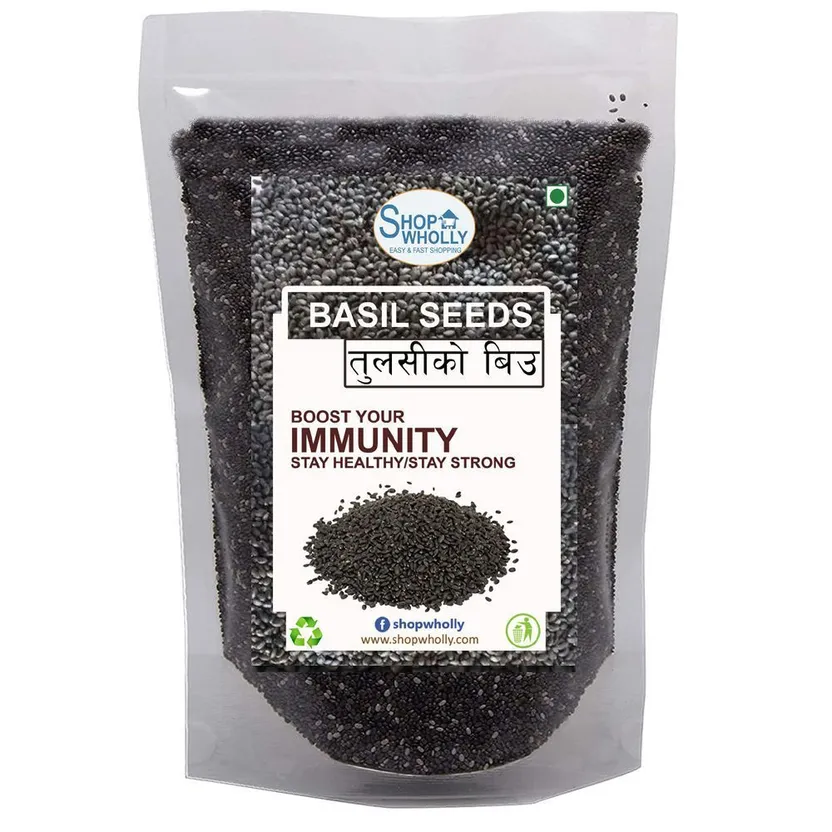 SHOP WHOLLY Basil Seeds Tulsi ko biya 1Kg Buy SHOP WHOLLY