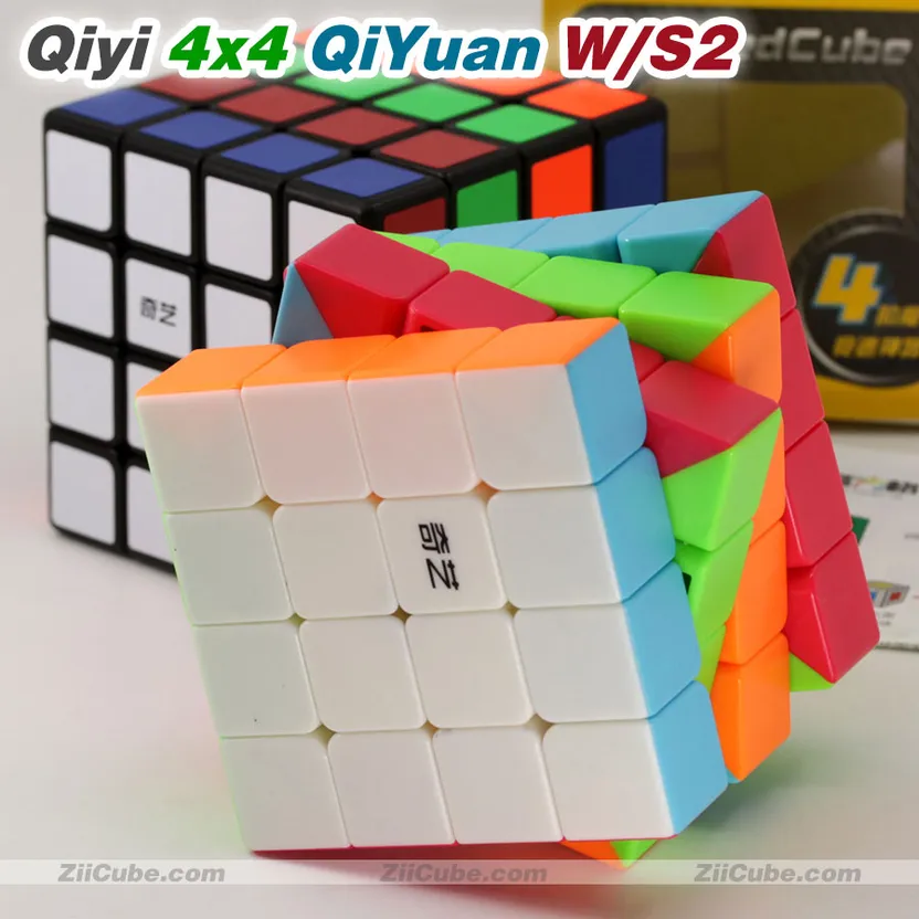 Qiyi Qiyuan S 4x4x4 Magic Cube Puzzle 4x4 Speed Cube Educational