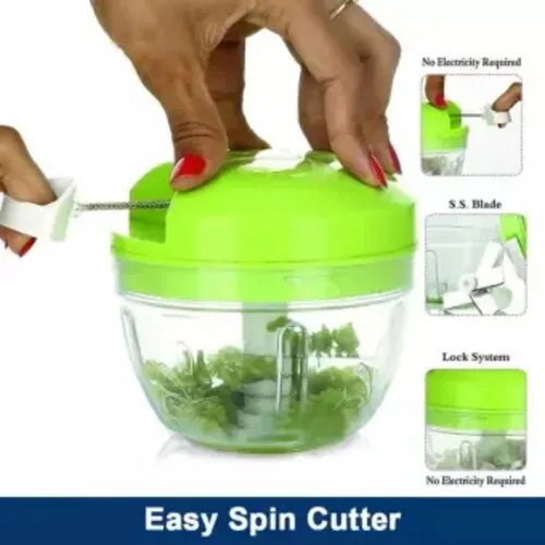 3-Blade Stainless Steel Nicer Dicer Plus Speedy Food Chopper