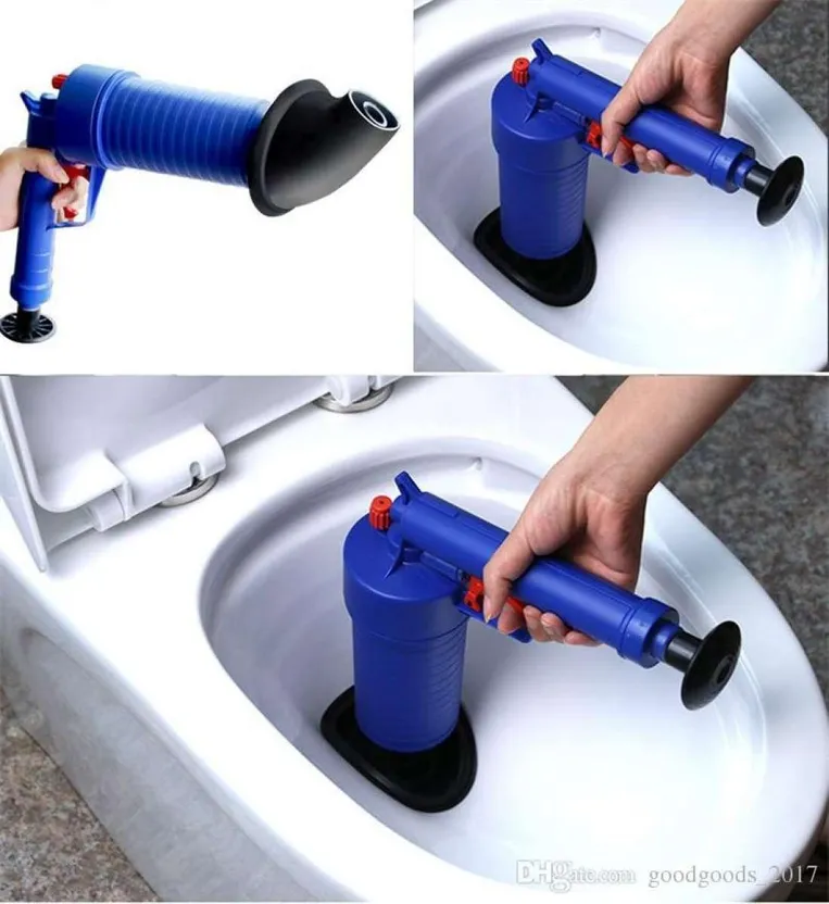 Toilet Plunger Drain Clog Remover with 4 Sized Suckers, High