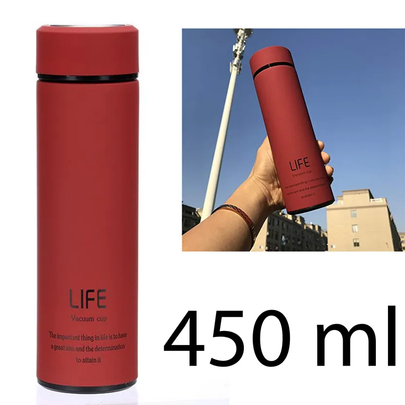 Portable Stainless Steel Flask Thermos Cup Travel Water Bottle 450