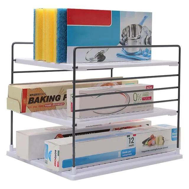 3 Layers Kitchen Organizer Storage Rack High Quality Plastic