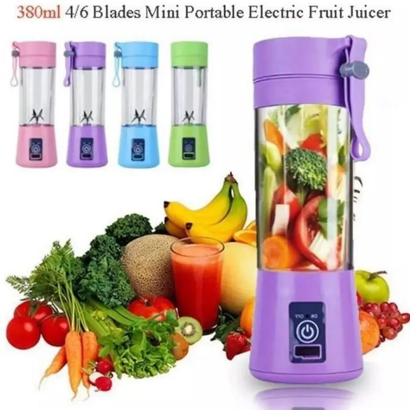 380ml USB Electric Fruit Juicer Handheld Smoothie Maker Blender