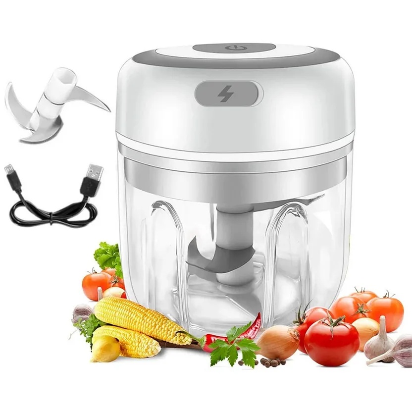 Electric Food Garlic Masher Mini Vegetable Chopper Chili Meat