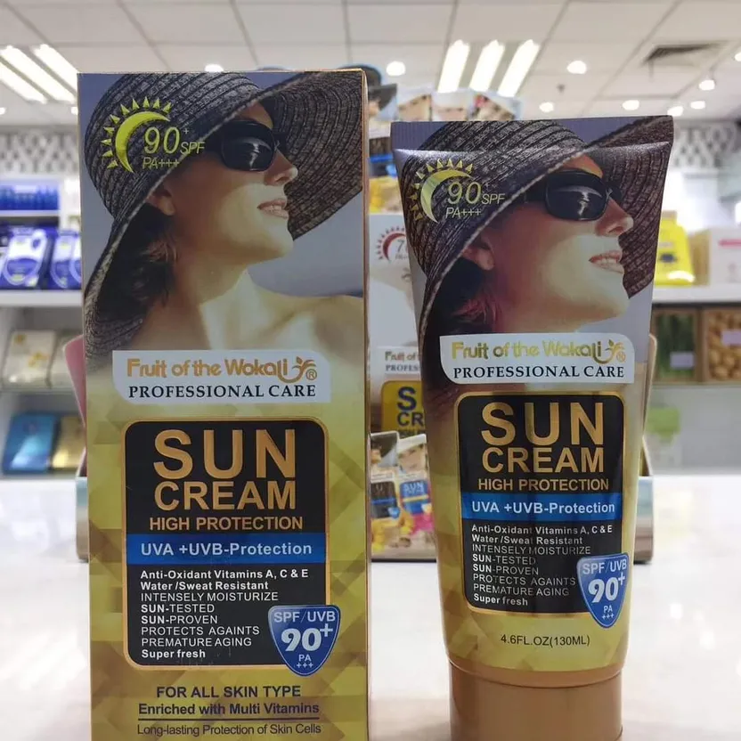 Sun Cream High Protection fruit of the Wokali professional care SPF 90  Original 