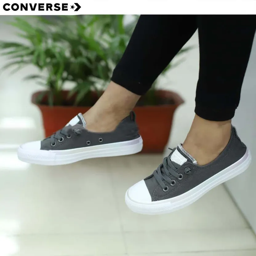 Charcoal grey shoreline outlet converse