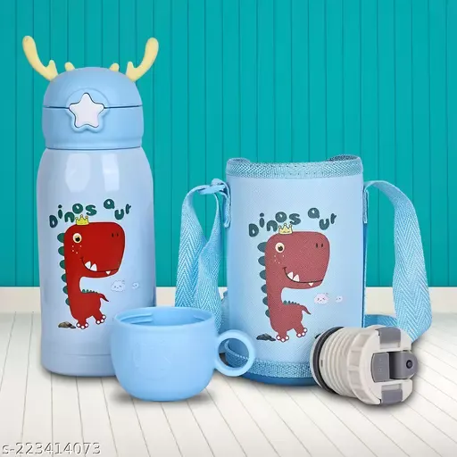 550ml 1 Cup With 2 Covers Children's Thermos Children's Portable