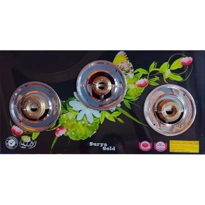 Surya kap 3 burner hotsell glass top