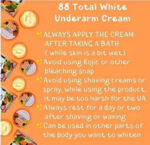 New 88 total white underarm cream Thailand- 35 gm - Buy New 88