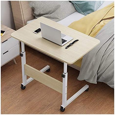 Multicolor Height Adjustable Sofa Side Table With Wheels