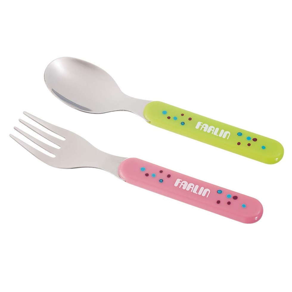 2Pcs Silicone Self-Feeding Spoon Fork Baby Toddler Utensils Training  Utensils Set Anti-pollution